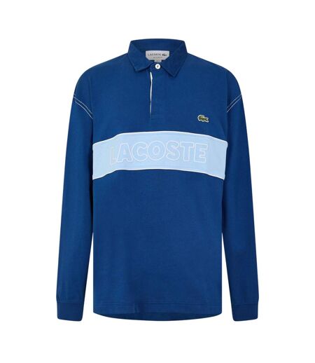 Haut De Rugby Motif/style Logo Brodé Homme Bleu Lacoste