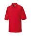 Jerzees Colours Mens 65/35 Hard Wearing Pique Short Sleeve Polo Shirt (Bright Red)