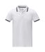 Elevate Mens Amarago Short-Sleeved Polo Shirt (White)