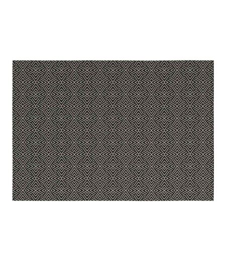 Tapis Tissé Déco Aztek 160x230cm Noir