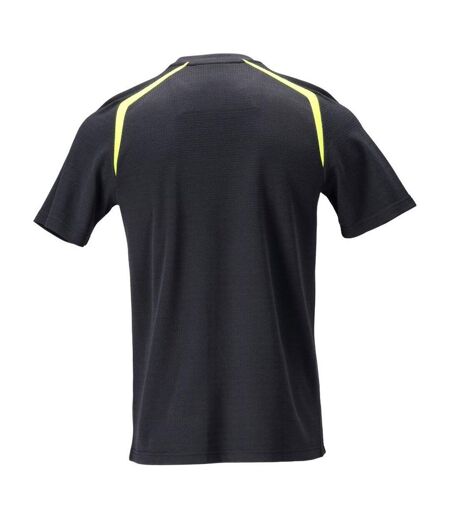 T-shirt Accelerate Multisafe Homme Bleu Marine Foncé Jaune Fluo Mascot