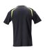 T-shirt Accelerate Multisafe Homme Bleu Marine Foncé Jaune Fluo Mascot-2