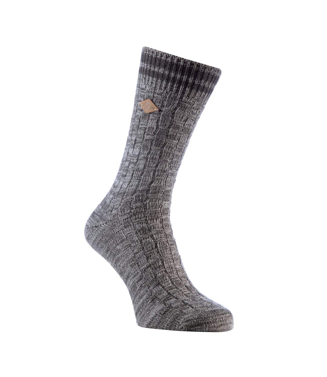 2 Paires Chaussettes Homme Coton Retro Tricoter-3