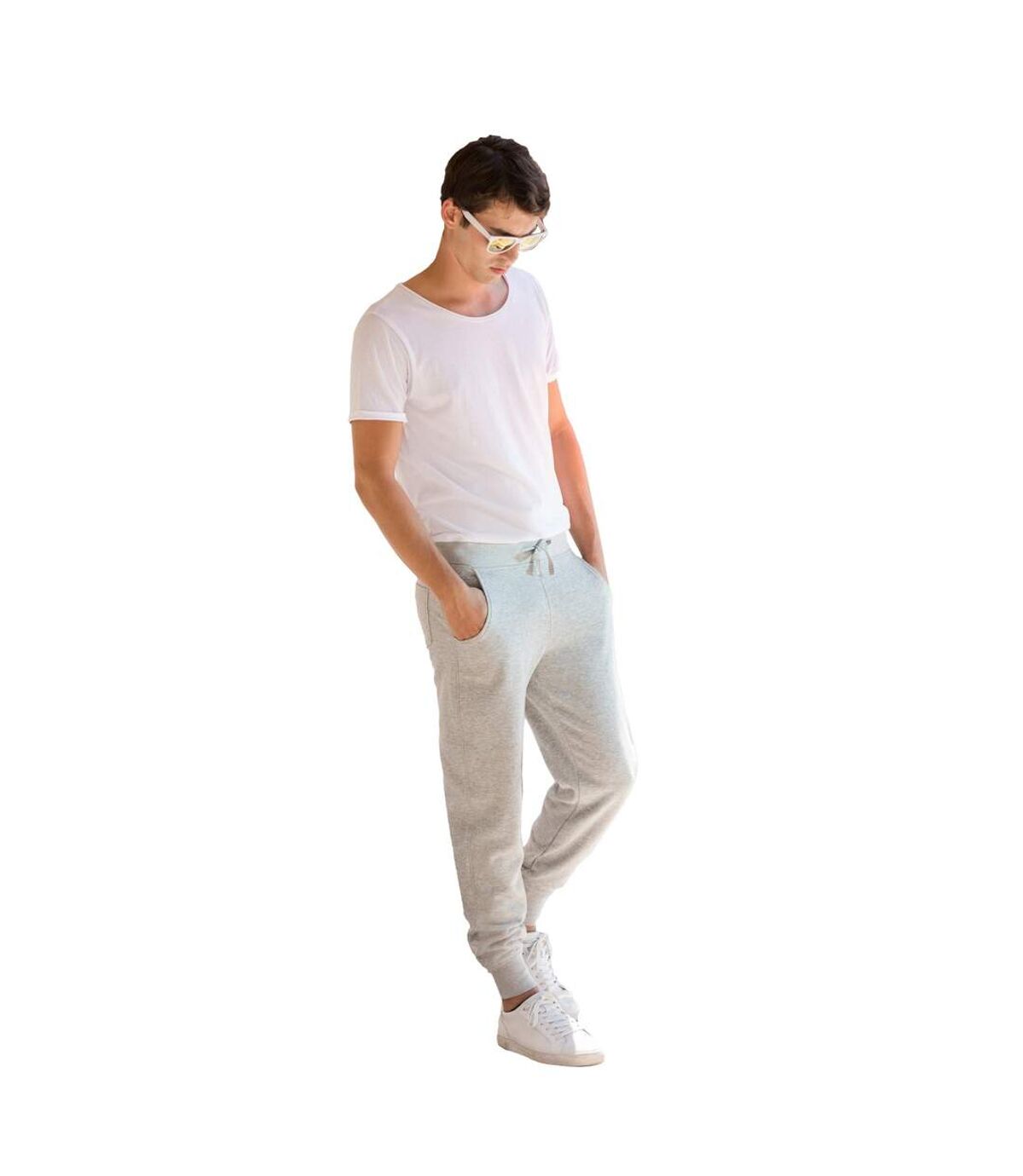 Skinni Fit - Pantalon de jogging - Homme (Gris clair) - UTRW4743