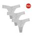 Lot De 3  Strings Motif/style Floral Femme Blanc Be You-1