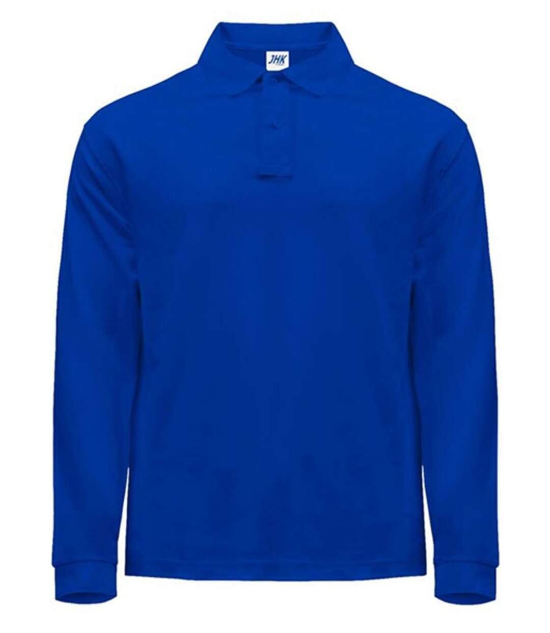 Polo manches longues - Homme - JK215 - bleu roi-1