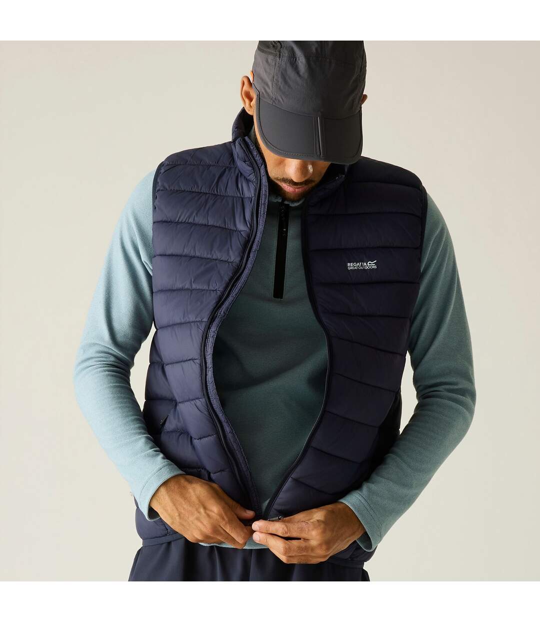 Mens Marizion Quilted Gilet Navy Regatta-1