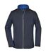 Veste softshell manches amovibles - femme - JN1121 - bleu marine et bleu roi