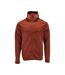 Mens Customised Hooded Fleece Jacket Autumn Red Mascot-1
