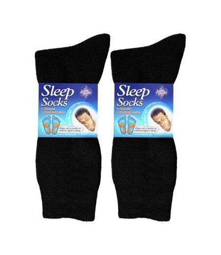 2 Pack Mens Thermal Sleep Socks for Winter
