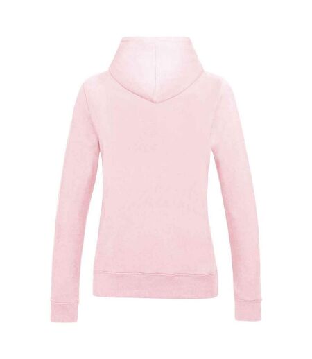 Sweat À Capuche College Femme Rose Clair Awdis