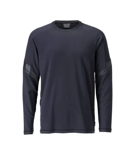 T-shirt Manches Longues Customised Homme Bleu Marine Foncé Mascot