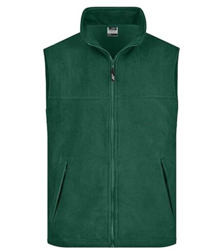 Gilet sans manches bodywarmer polaire homme - JN045 - vert foncé