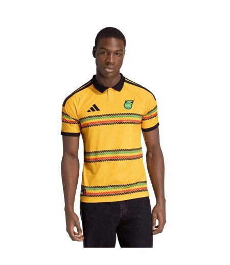 Maillot Domicile Motif/style Jamaïque Bob Marley Homme Jaune Or Vert Adidas