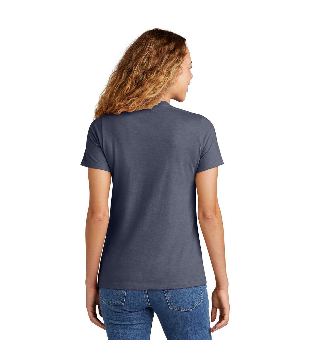 T-shirt femme bleu marine Gildan