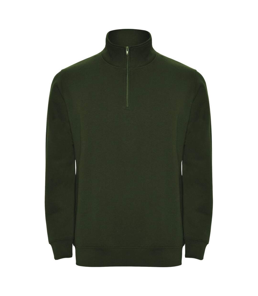 Mens Aneto Quarter Zip Sweatshirt Bottle Green Roly-1