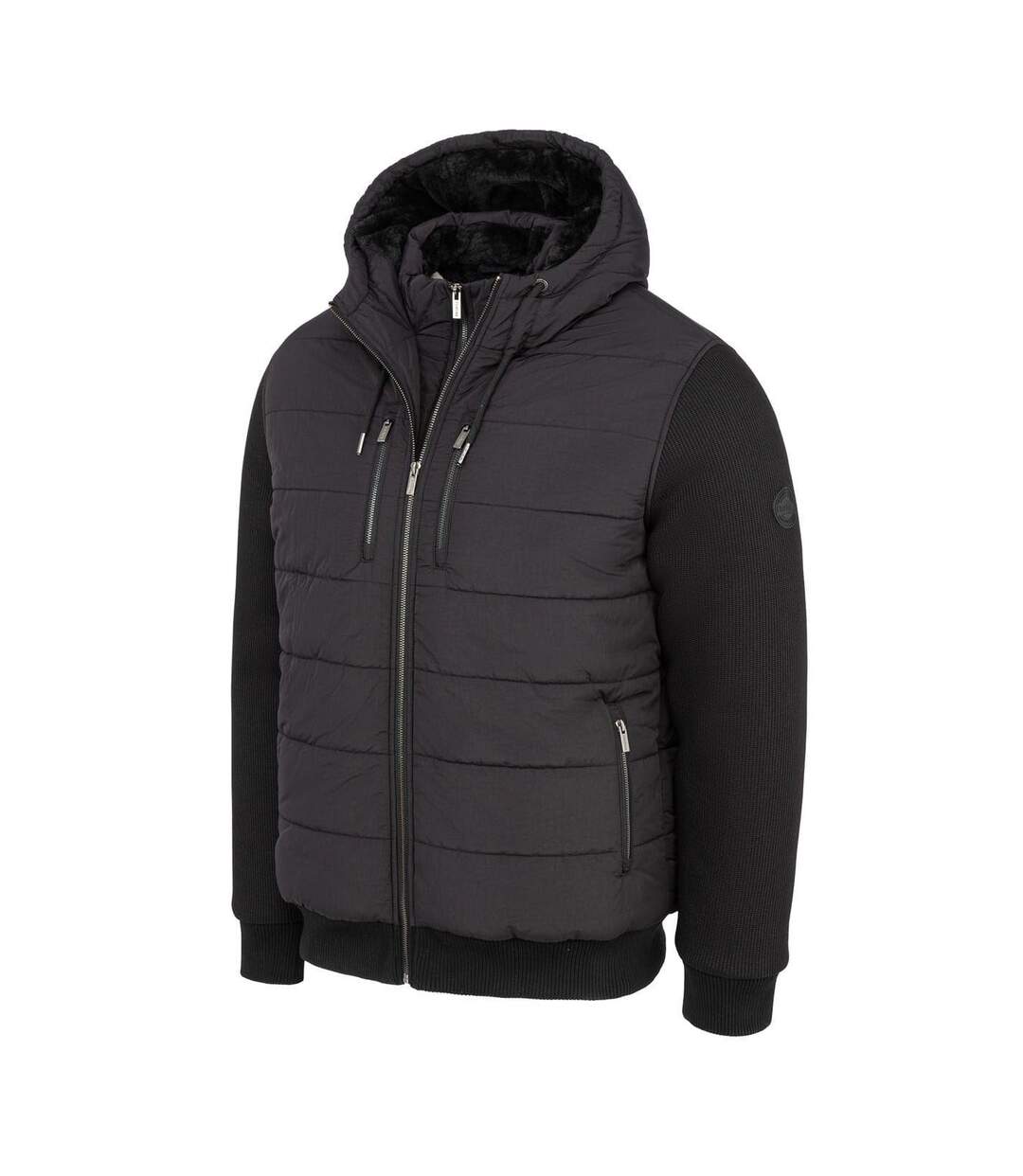 Doudoune Matelassée Sartorial Homme Noir Firetrap-3