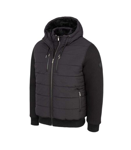Doudoune Matelassée Sartorial Homme Noir Firetrap