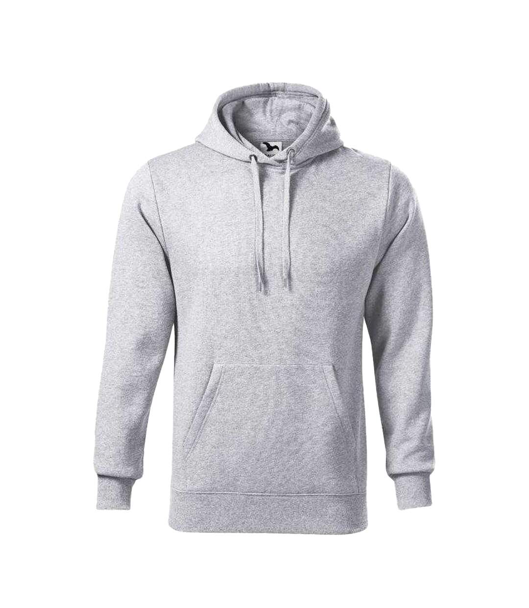 Sweat À Capuche Cape Homme Gris Clair Malfini-1