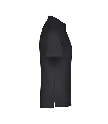 Polo Motif/style Uni Homme Noir Blanc James And Nicholson