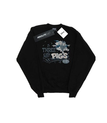 Disney - Sweat THREE LITTLE PIGS - Femme (Noir) - UTBI13586