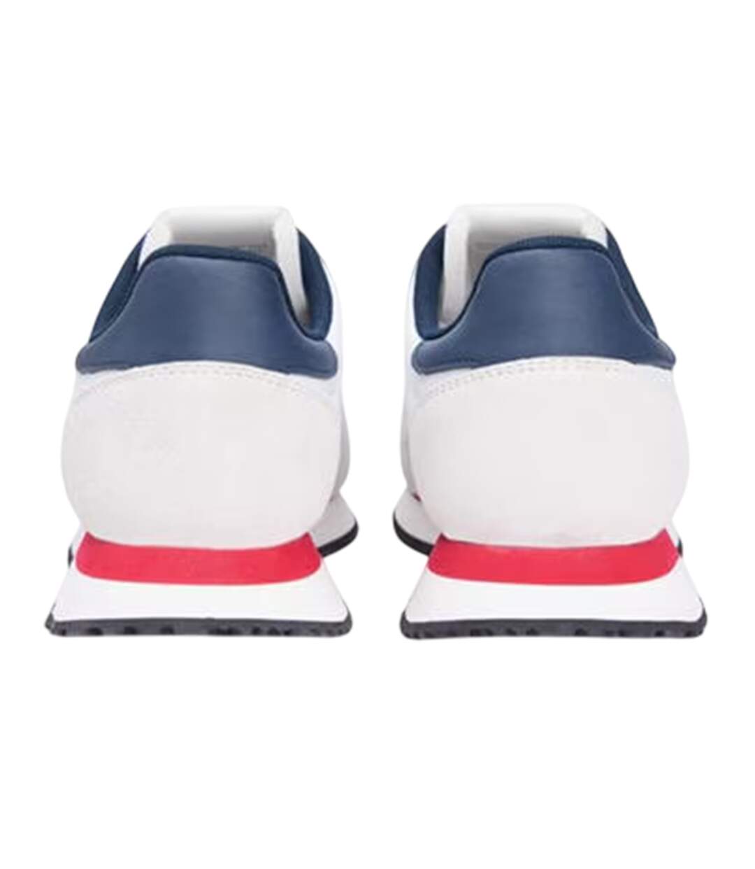 Mens Runner Leather Trainers Red White Blue Tommy Jeans-2