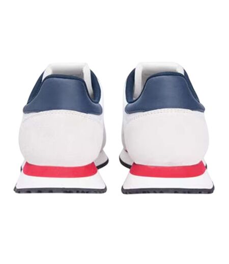 Mens Runner Leather Trainers Red White Blue Tommy Jeans