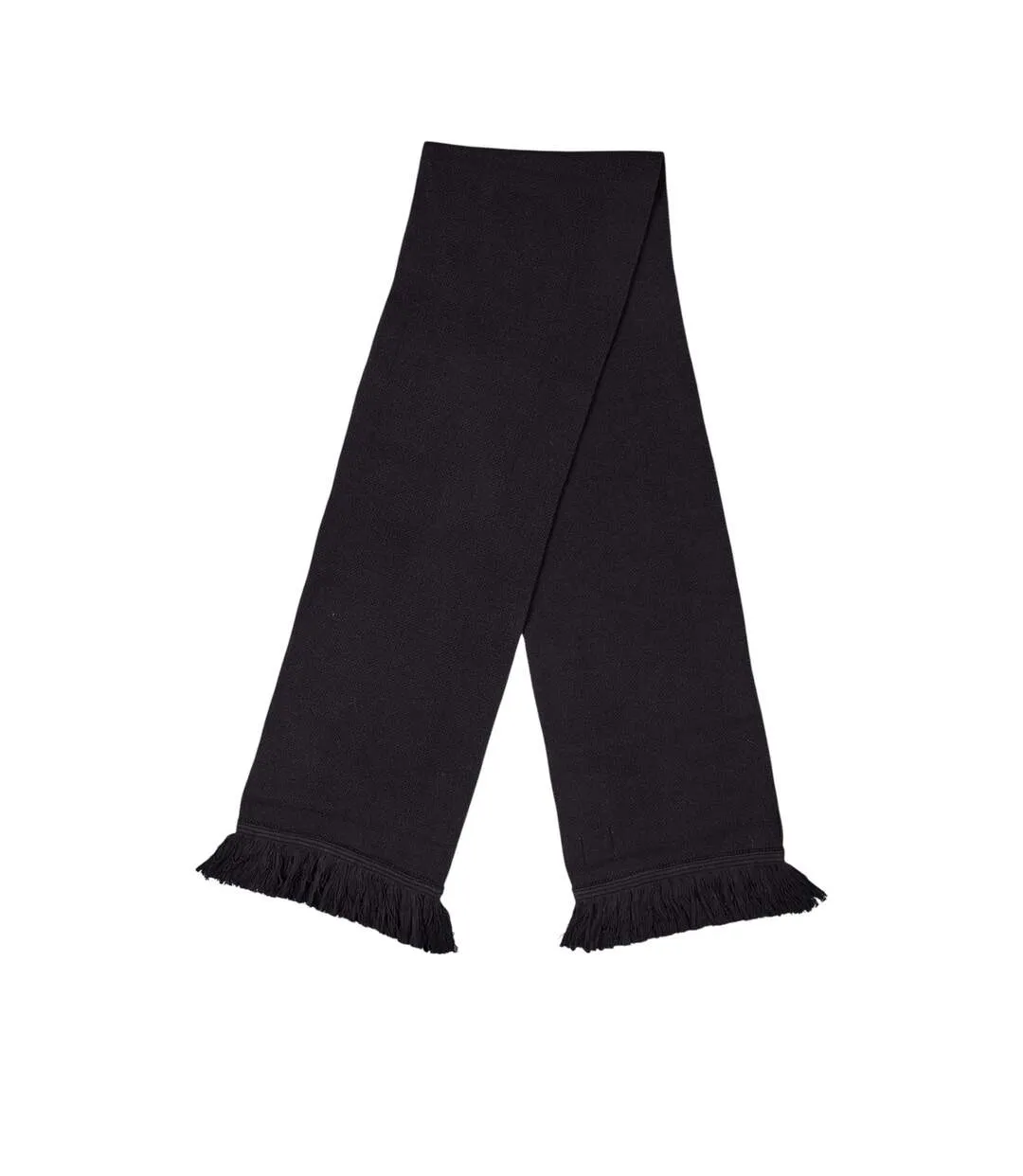 Mens Fringe Scarf One Size Black Pretty Green-2