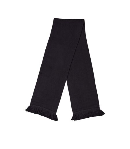 Mens Fringe Scarf One Size Black Pretty Green