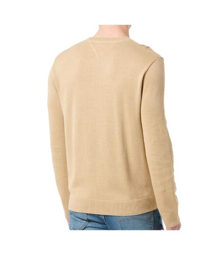 Pull beige homme tommy jeans ess light - l