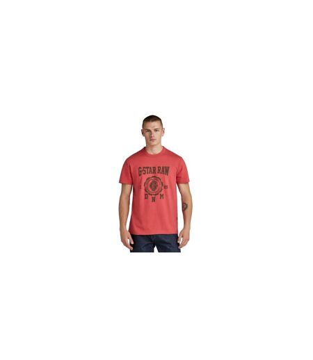 T-shirt Motif/style Collégien Homme Rouge G-Star