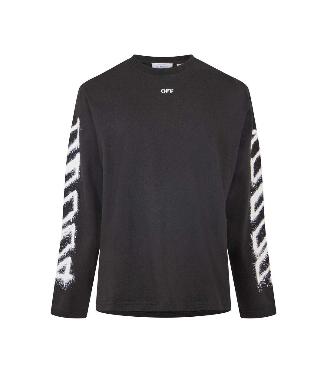 T-shirt Manches Longues Motif/style Imprimé Sur Manche Homme Noir Off White-2