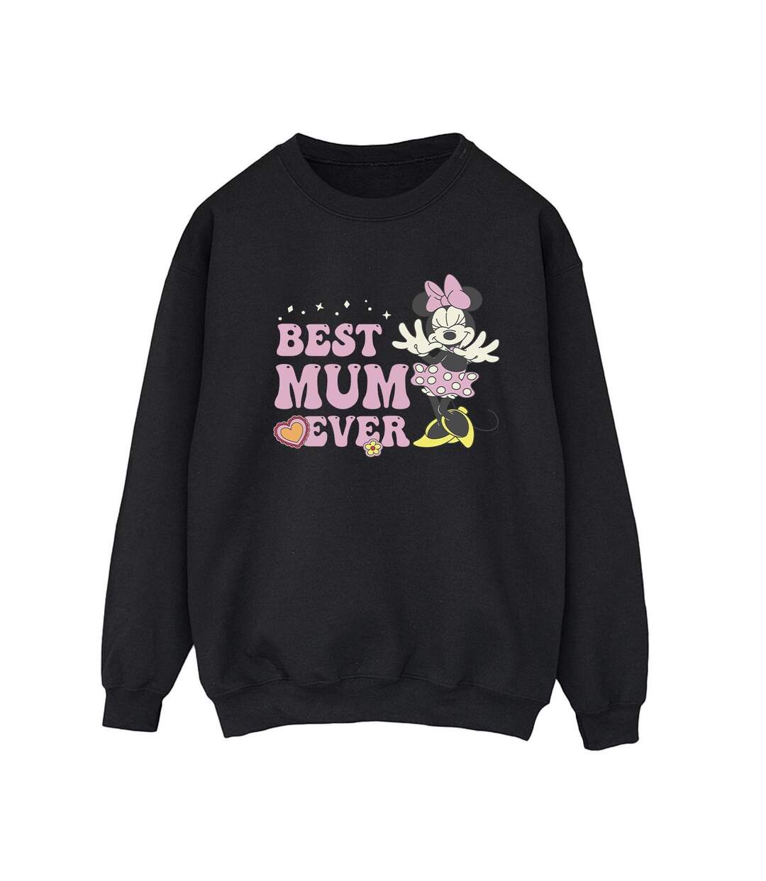 Disney Sweatshirt Best Mum Ever Womens/Ladies (Noir) - UTBI29007-1