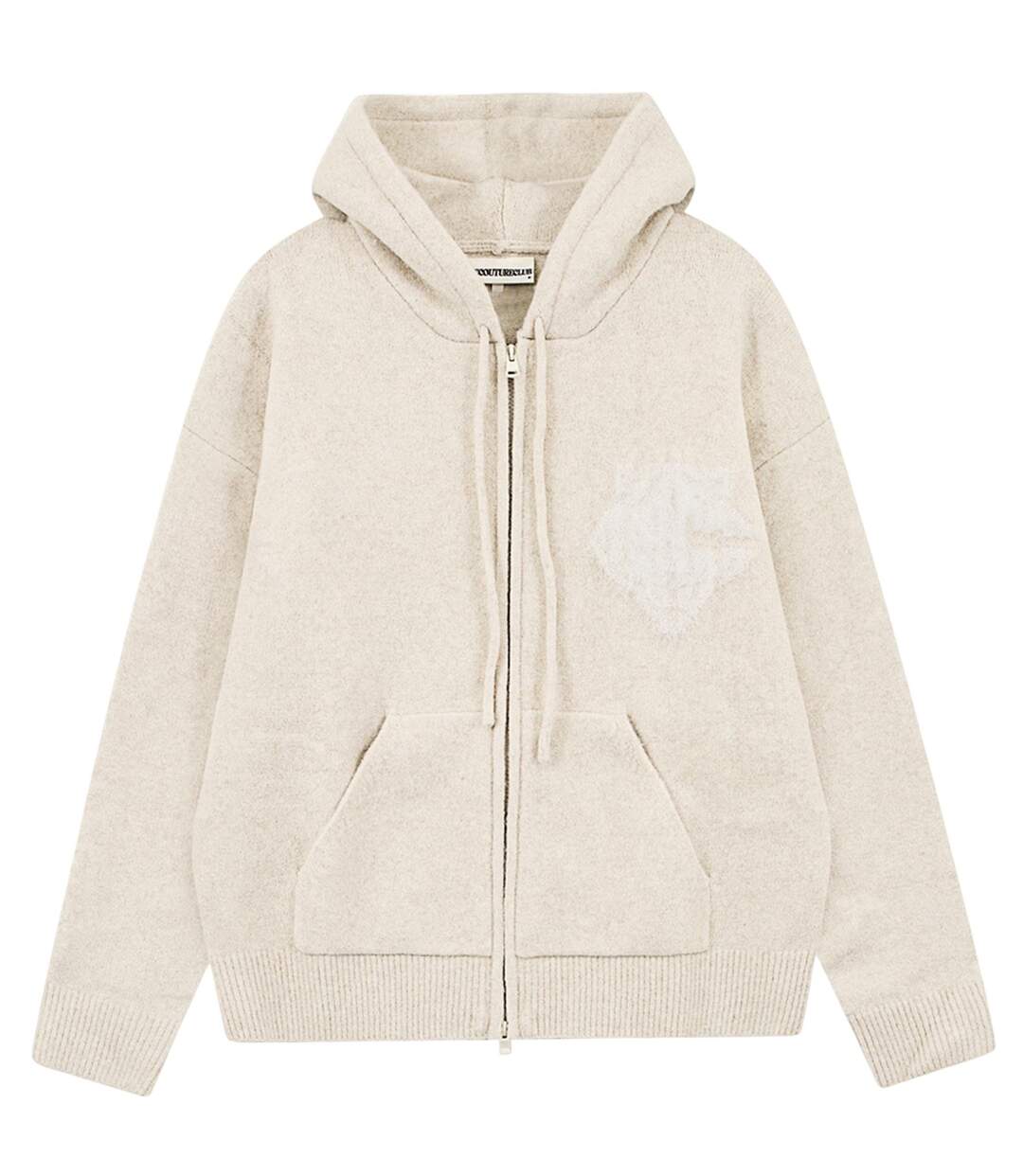 Veste À Capuche Femme Beige Couture Club-2