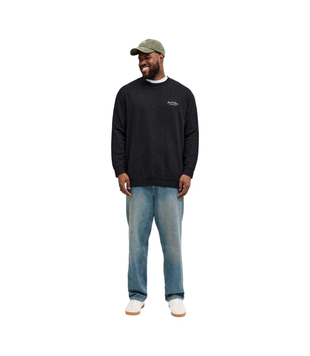 Mens Archive Logo Sweatshirt Black Jack And Jones-4