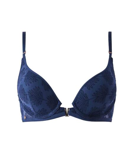 Soutien-gorge ampliforme coques moulées bleu marine Alixa