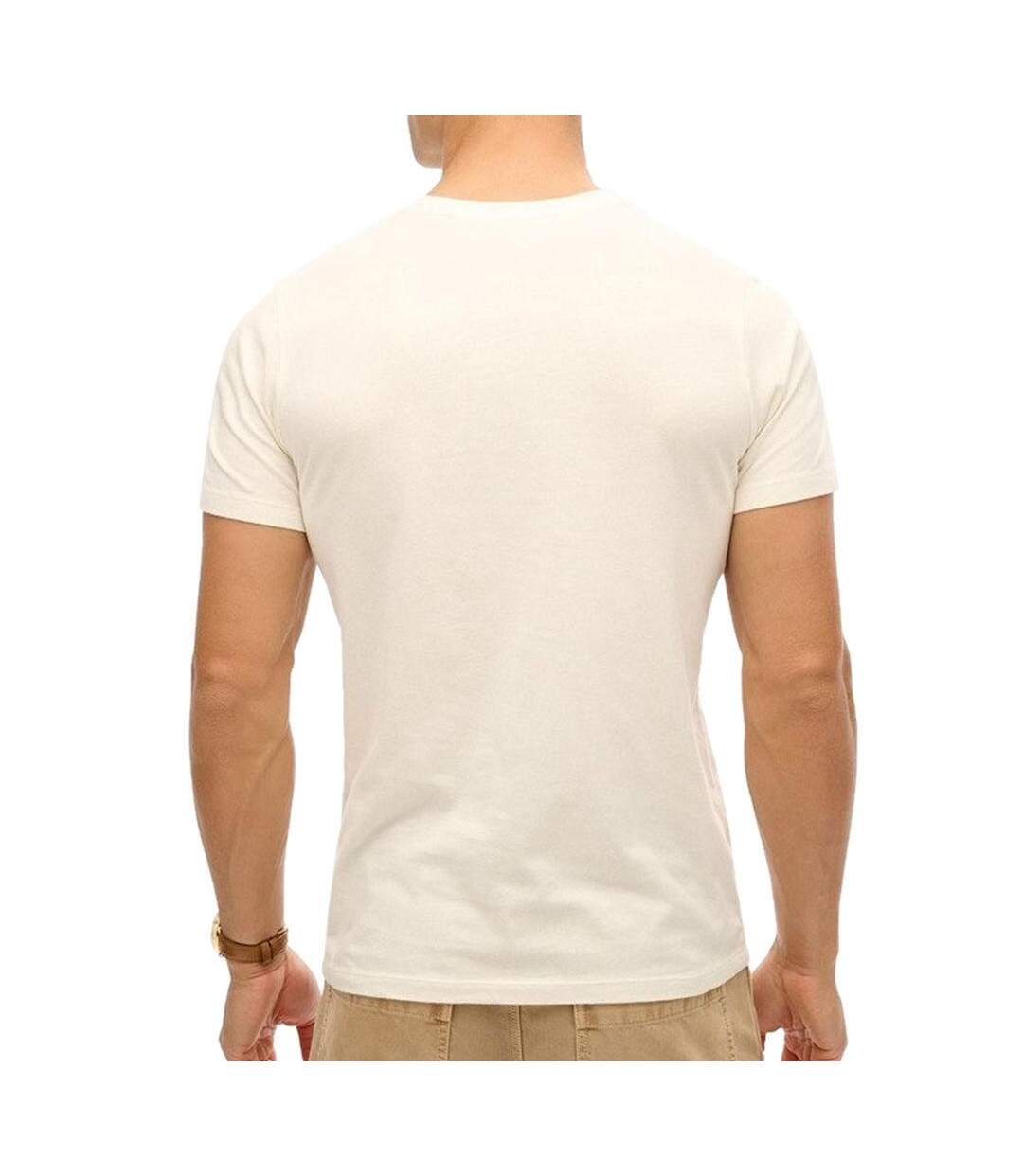 T-Shirt gris clair homme superdry classic essential-2