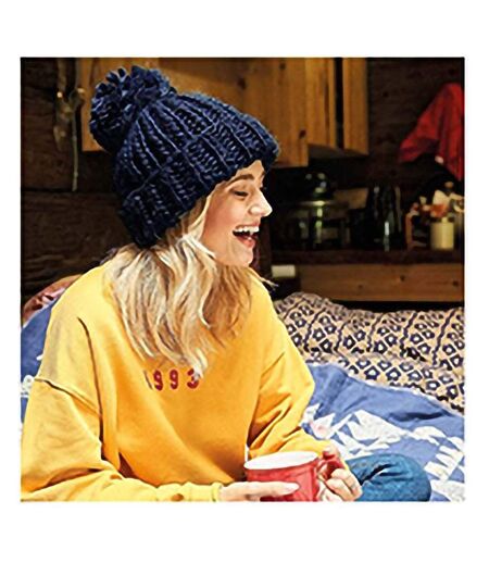 Beechfield - Bonnet tricoté à la main - Femme (Bleu marine) - UTRW5810