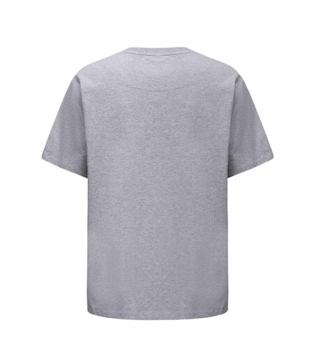 Mens Small Logo Cotton T-shirt Grey Pretty Green