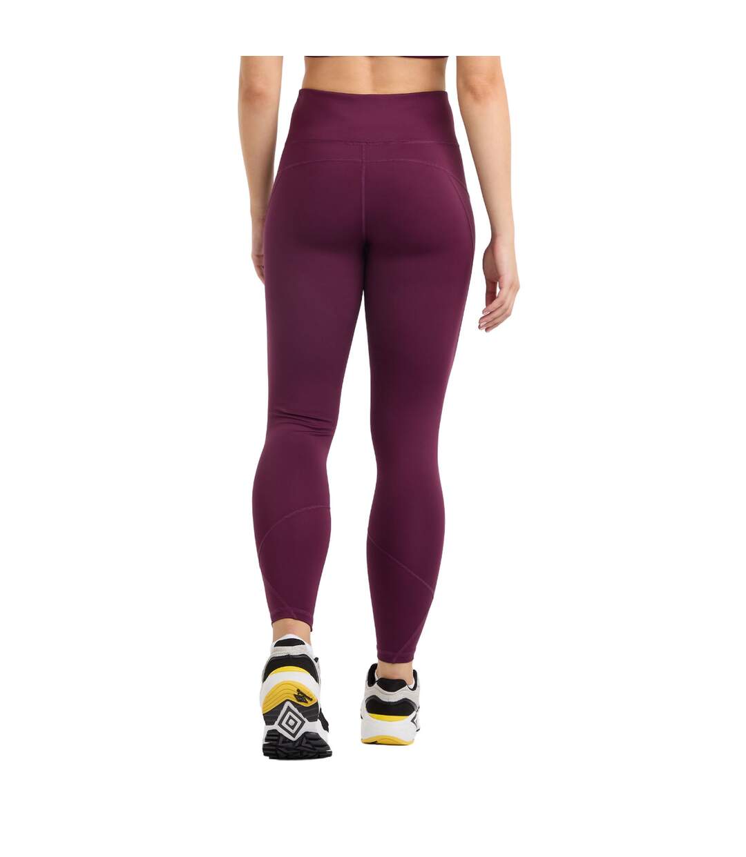 Womens/ladies pro training 7/8 leggings potent purple/mauve shadow Umbro-1