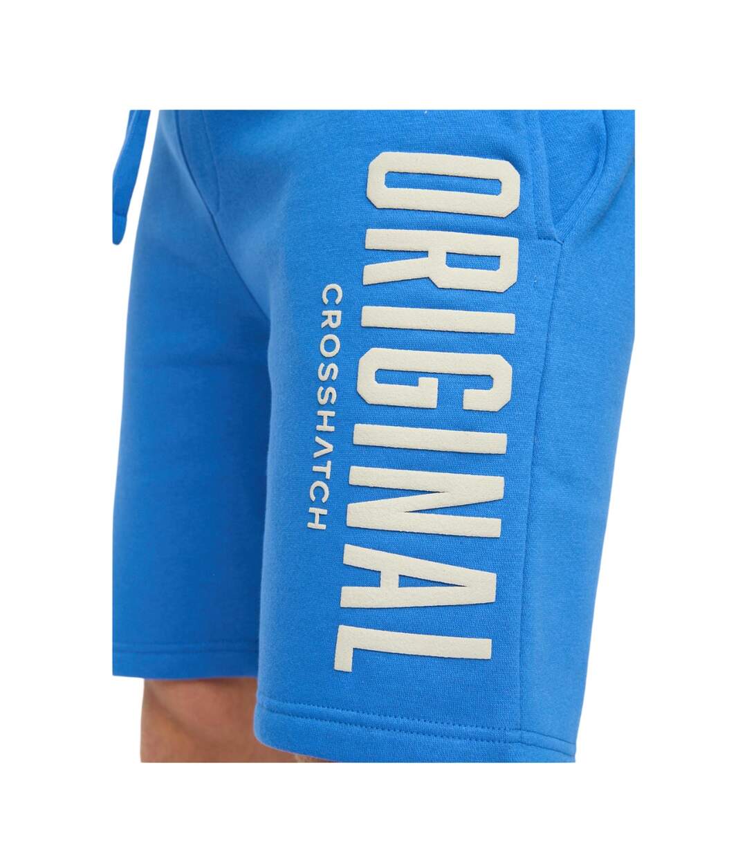 Short Kensby Homme Bleu Roi Crosshatch-4