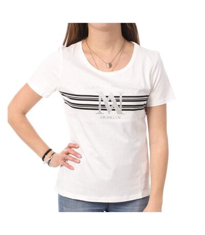 T-shirt Blanc Femme Morgan DONNA - S