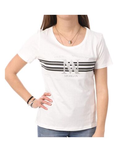 T-shirt Blanc Femme Morgan DONNA - S