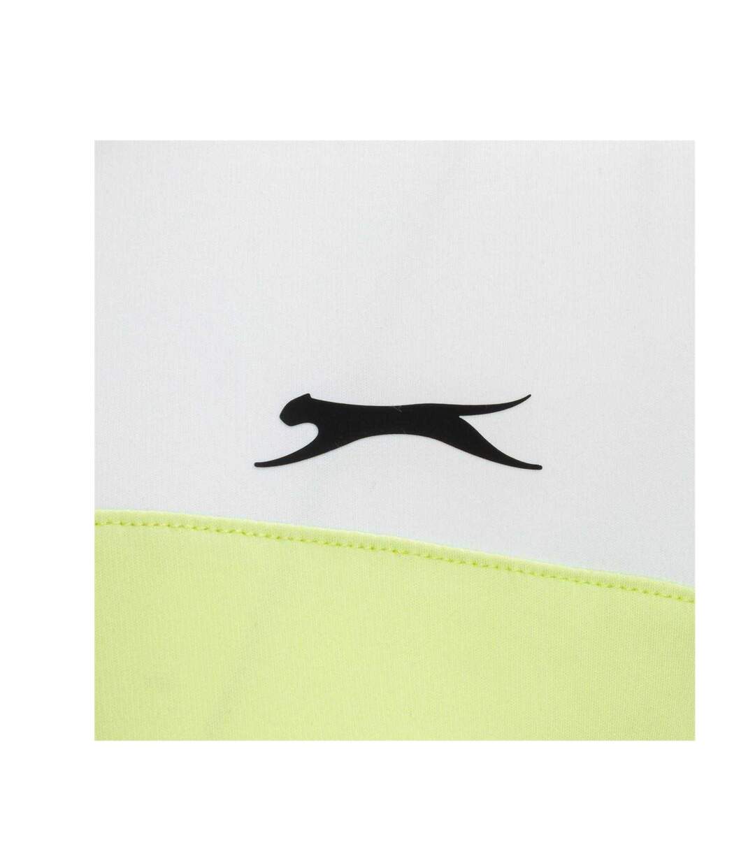 T-shirt Court Femme Blanc Vert Clair Slazenger-4