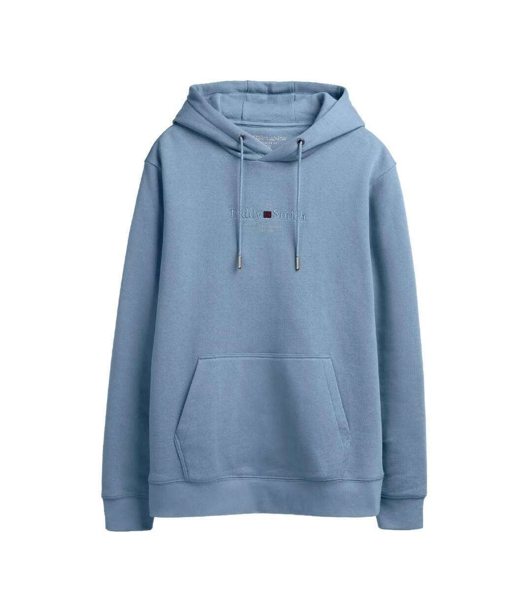 Sweat à capuche bleu clair homme teddy smith hoody-1