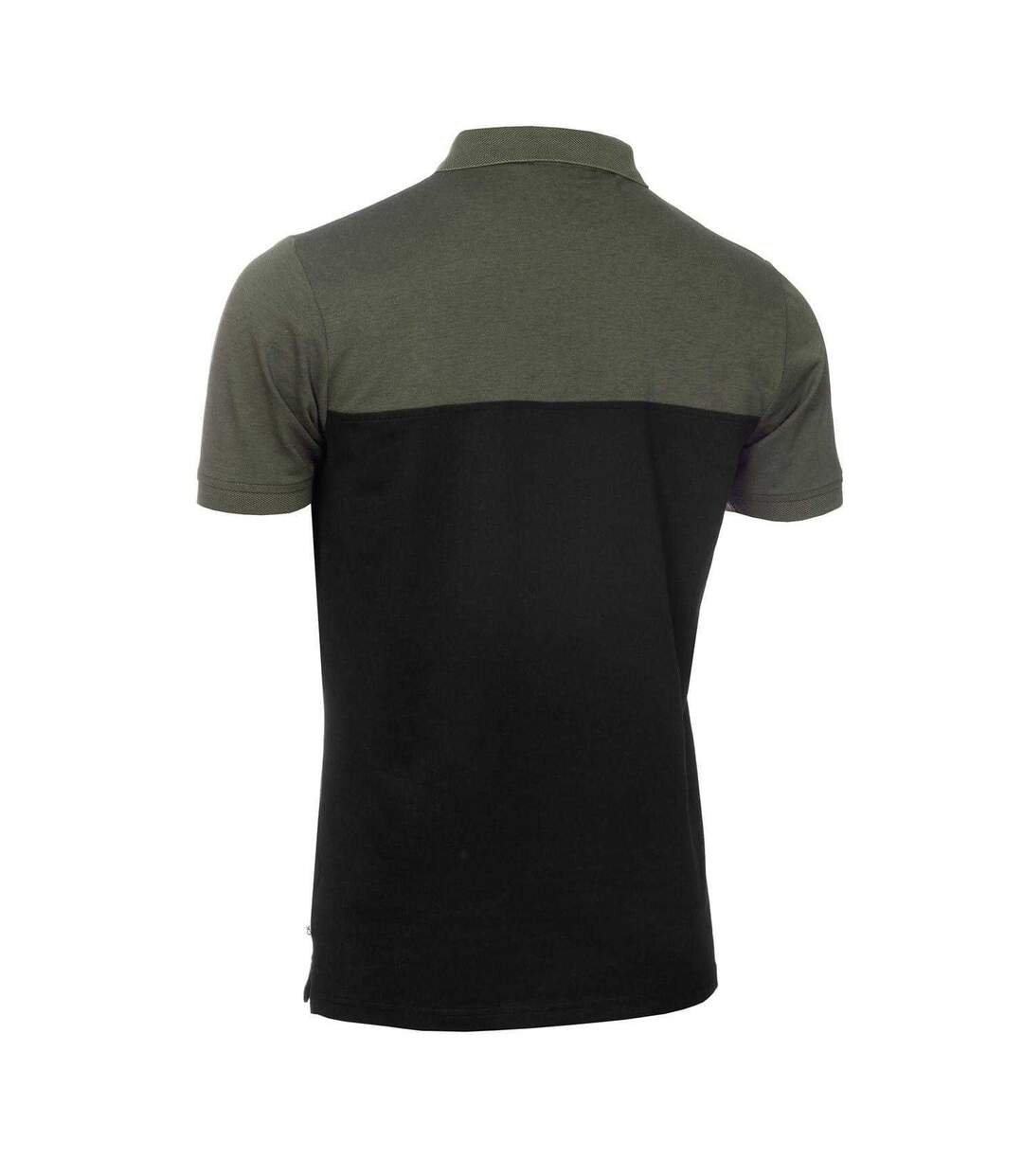 Mens Colour Block Golf Polo Shirt Olive Grey Black Calvin Klein-3