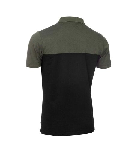 Mens Colour Block Golf Polo Shirt Olive Grey Black Calvin Klein