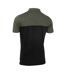 Mens Colour Block Golf Polo Shirt Olive Grey Black Calvin Klein-3