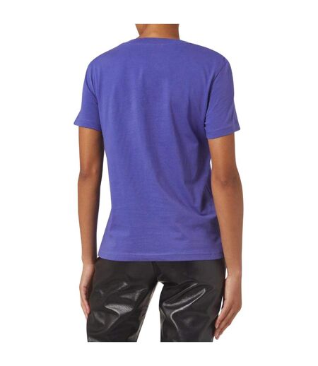 Mens Double Question Mark T-shirt Purple Moschino