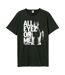T-shirt All Eyes On Me Adulte Anthracite Blanc Amplified-1
